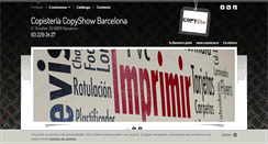 Desktop Screenshot of copisteriaenbarcelona.com